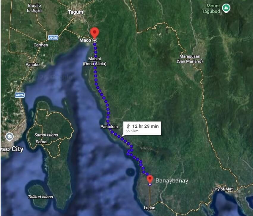 Maco - Banaybanay Map3